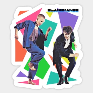 Retro 80s Synth Pop Blancmange Tribute Sticker